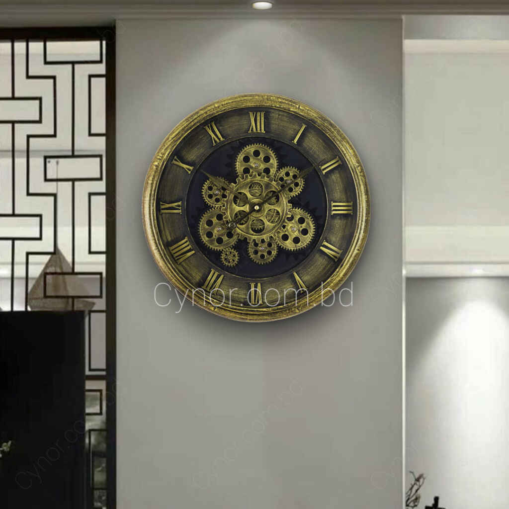 Fiber Made Black Color Body Golden Color Moving Mechanical Style Gear ...
