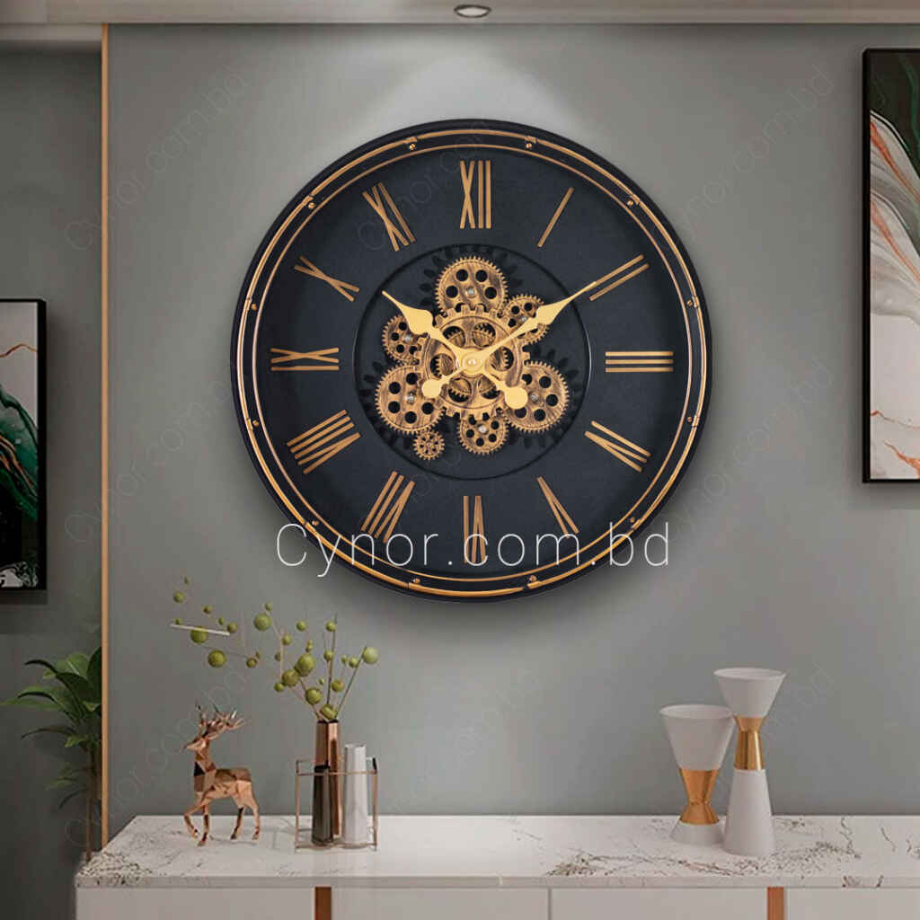 Fiber Made Black Color Body Golden Color Moving Mechanical Style Gear ...